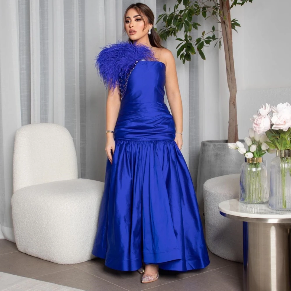 Высококачественная атласная Коктейльная труба Jiayigong без бретелек длиной