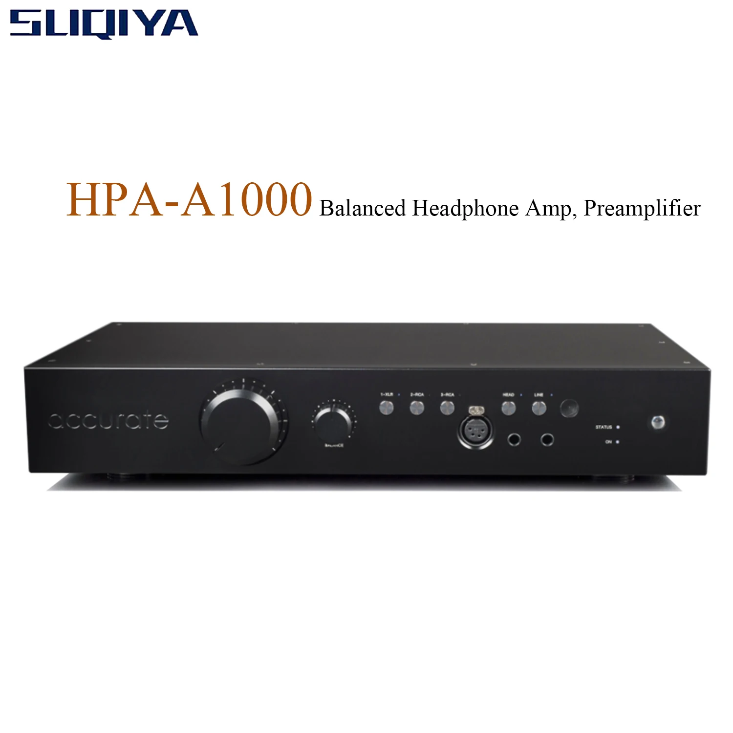 SUQIYA-جديد HPA-A1000 مكبر للصوت متوازن ، ديناميكية ، لوحة مسطحة العالمي مضخم ضوت سماعات الأذن ، حساسية الإدخال: + 6 dBu