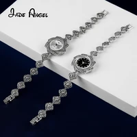 jade angel s925 sterling silver watch jewelry simple beautiful retro flower ladies bracelet 2022 new fashion ladies bracelet