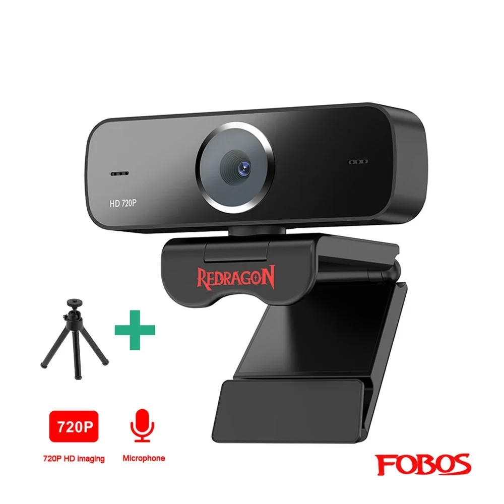 

GW600 Fobos USB HD Webcam Built-in Microphone Smart 1280 X 720P 30fps Web Cam Camera for Desktop Laptops PC Game