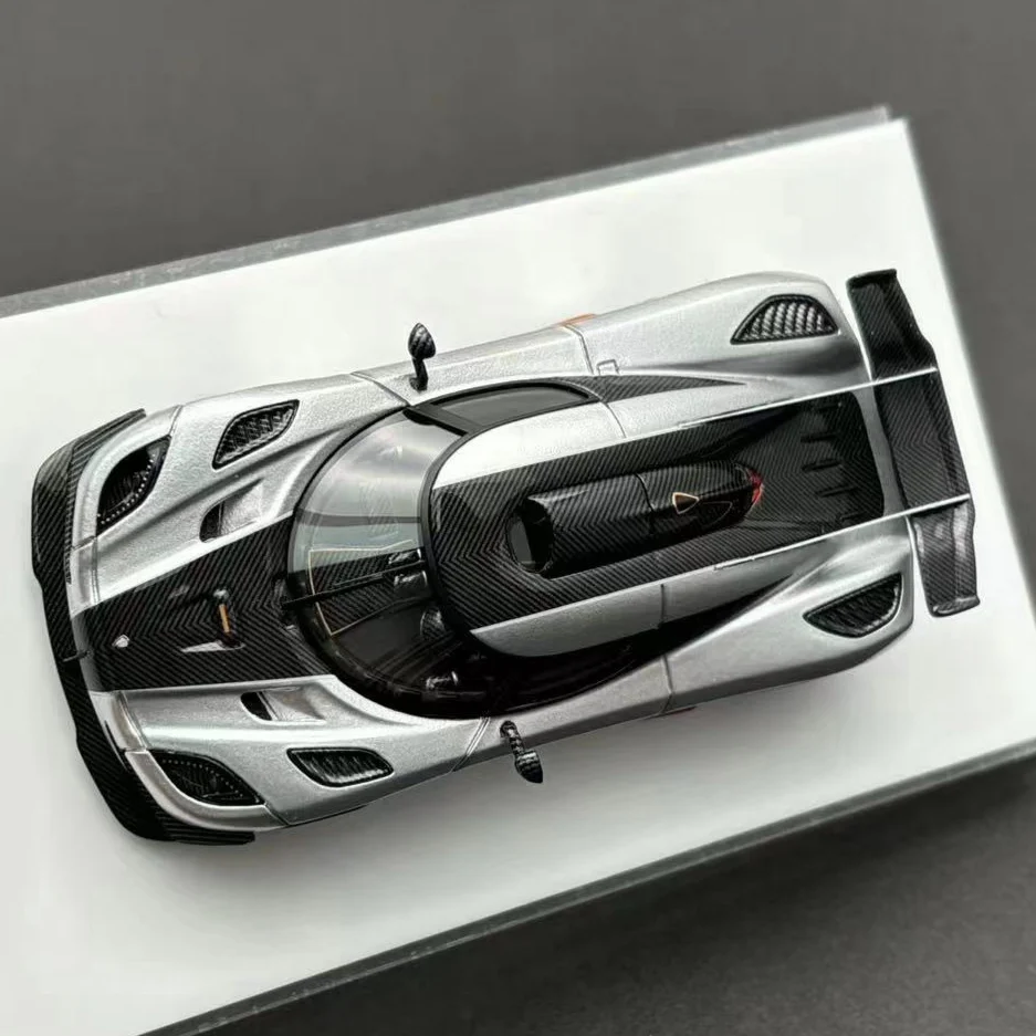 VMB 1:64 Koenigsegg one 1 белый серебристый синий смоляная модель автомобиля коллекция