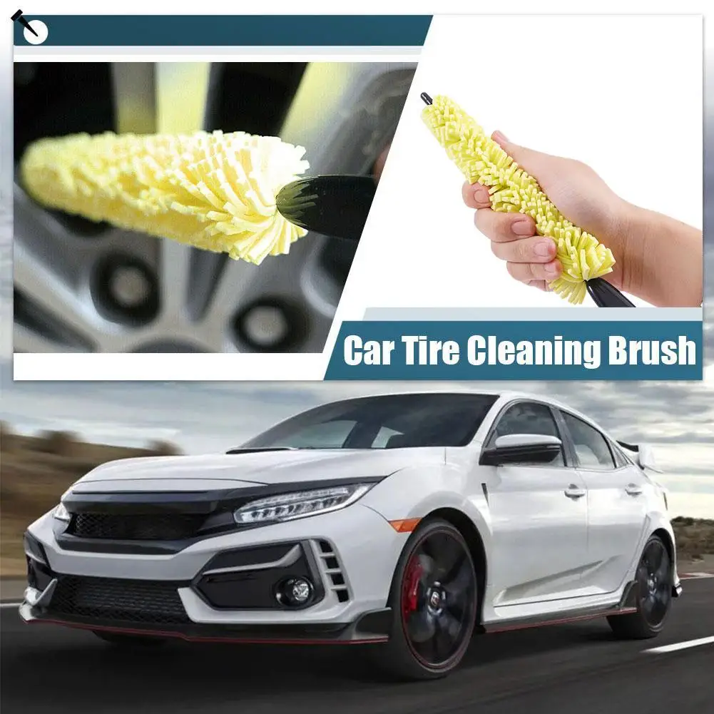 

1pcs Car Wheel Wash Brush Vehicle Cleaning Brush Wheel Wash Auto Brush Tools Sponges Brush Washing Tire Car Scrub Rims V5U5