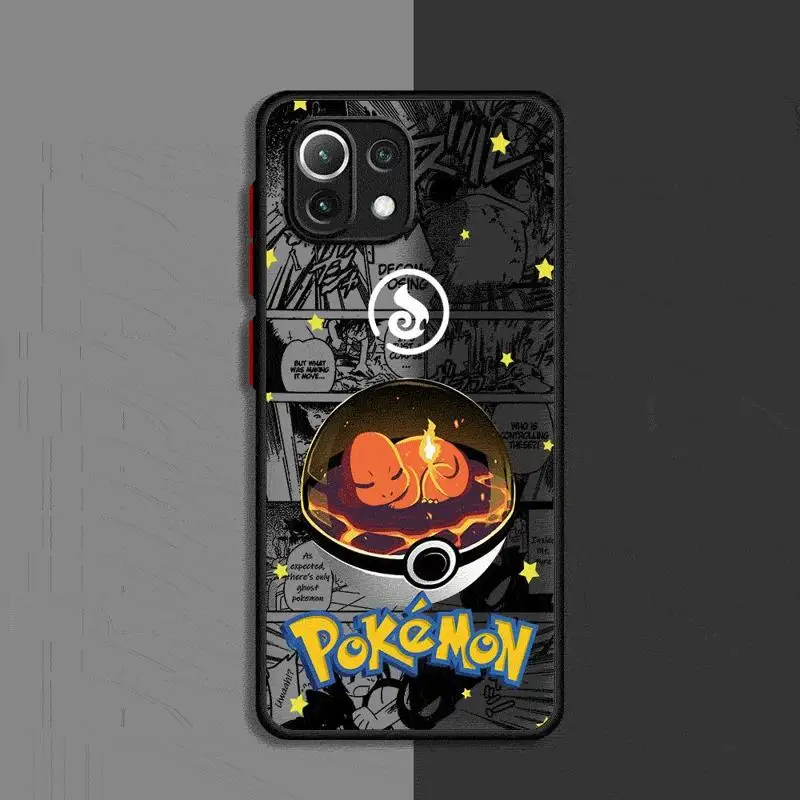 Роскошный чехол для телефона Pokemons Xiaomi Redmi 13C1 2 5G 10C 12C 9 10 9A 9T 9C A1 A2 Plus K40 Pro матовый