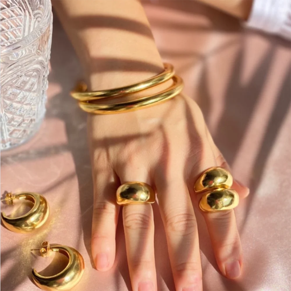 Женское кольцо из нержавеющей стали с ромбовидным покрытием с-образным Шлицем