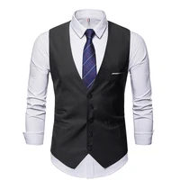 korean trend of non ironing suit explosion style slim british formal vest suit spring and autumn leisure business mens coat