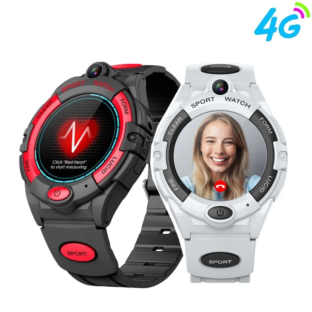 

Детские Смарт-часы 4G с видеозвонком SOS GPS Трекер Смарт-часы с SIM-картой водонепроницаемые часы для мальчиков и девочек Android IOS Berserk