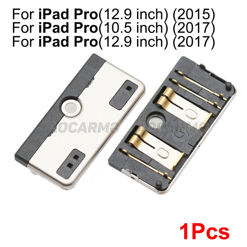 Aocarmo For iPad 5/6/7 2017 2018 2019 10.2 Pro 9.7 10.5 12.9 Battery FPC Connector Contact On Mainboard  For iPad Air Air2 Air3 images - 6