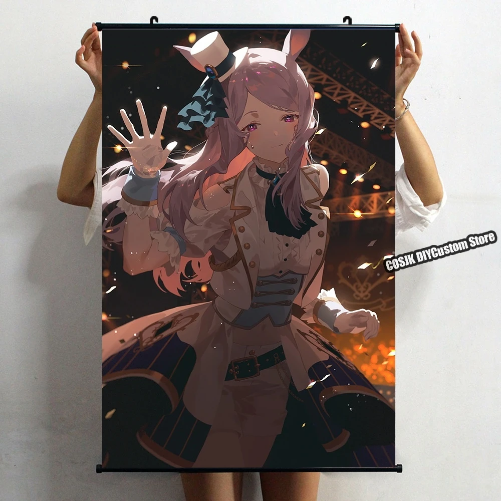 Anime Game Umamusume: Pretty Derby Tokai Teio Mejiro McQueen Poster Wall Scroll Home Decor Living Room Decoration Collectible