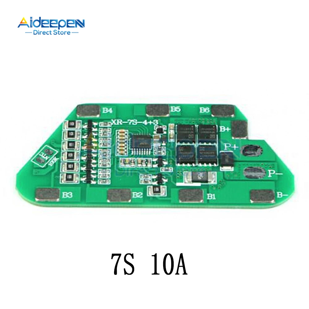 Флюоресцентная плата 7S 18650 для защиты литиевого аккумулятора 21 в 29 4 защита от