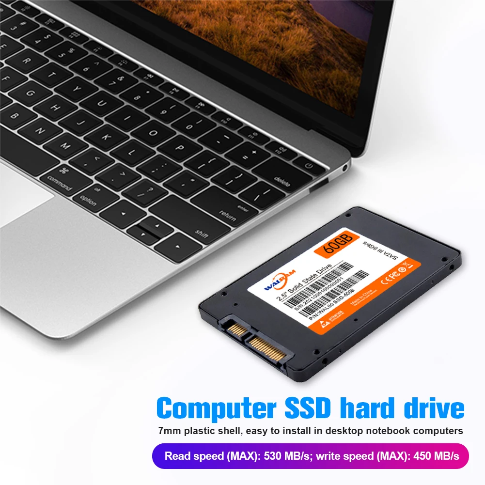 

Новый Настольный компьютер SSD Внутренний твердотельный накопитель для ноутбука SATA3.0 жесткий диск 60 / 120 / 240 / 512 ГБ ТБ флэш-память аксессуар