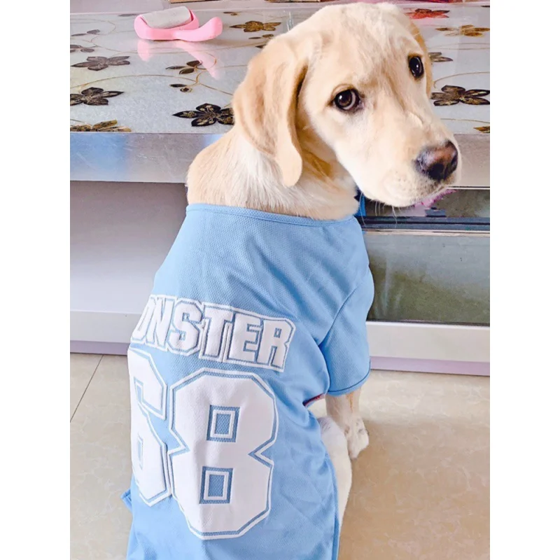 

Dog Clothes Thin Summer Pet Golden Retriever Labrador Samoyed Corgi Medium Large Dog Spring and Autumn Vest