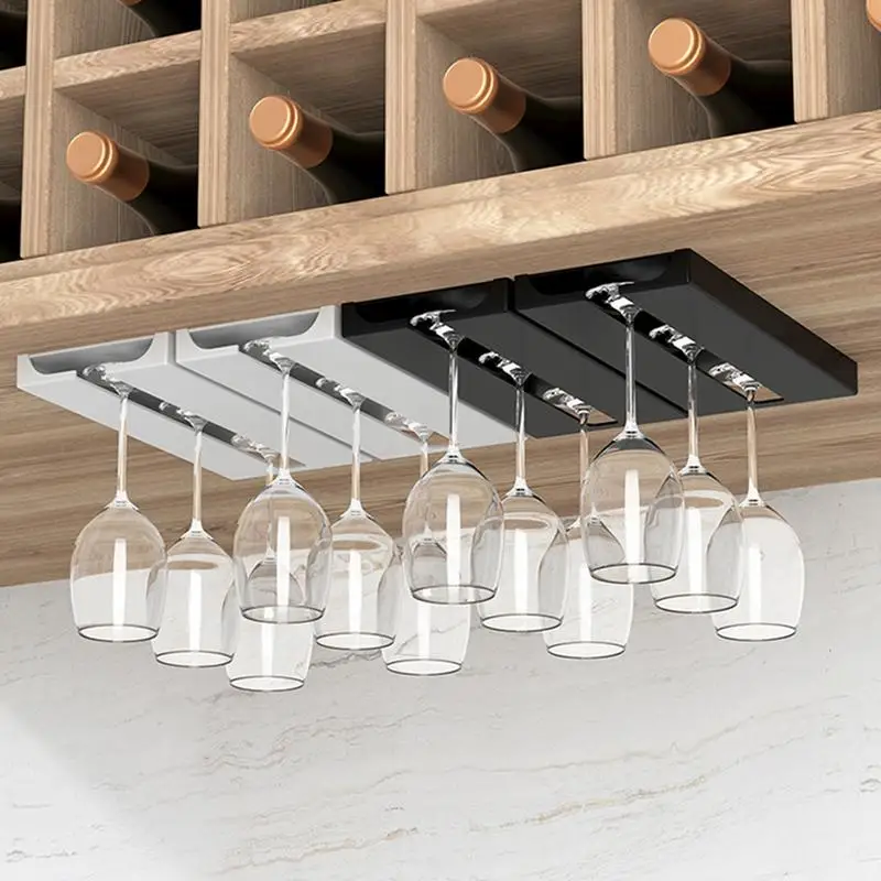 

Подставка под шкаф, держатель для Винных Бокалов, без отверстий, подставка для бокалов, органайзер для хранения, аксессуары для дома, бара, к...