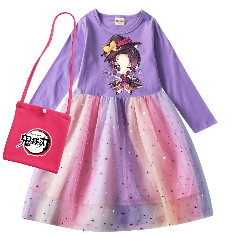 

Детское платье с длинным рукавом, с сумкой