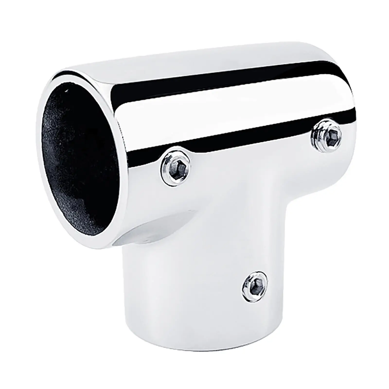 

90 Degree 3 Way Cornor Boat Connector, 316 Stainless Steel Marine Tee Block Fit for 1"/25mm Outer Pipe Yacht Boat Replacement