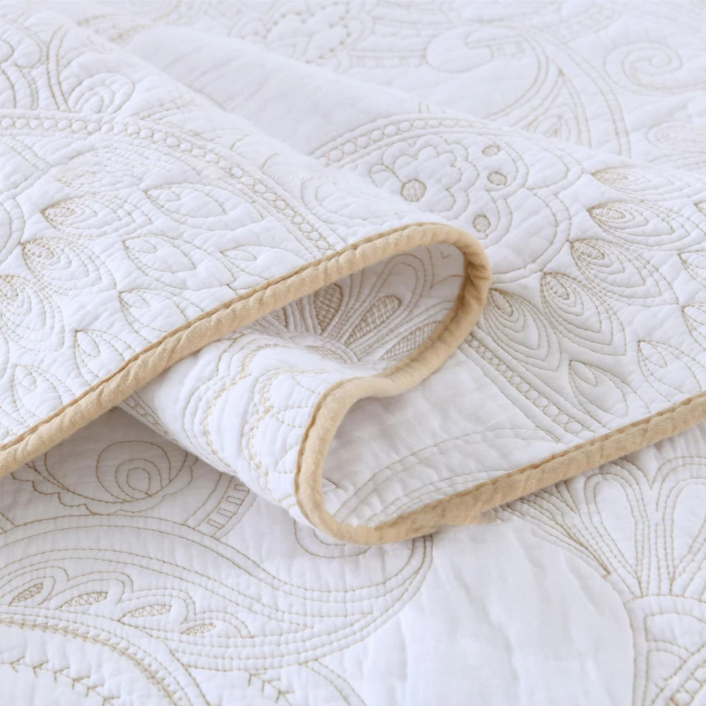 3 шт. хлопковое покрывало для кровати в клетку