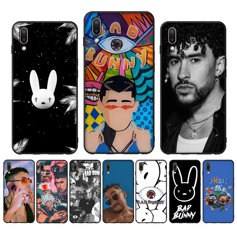 

bad bunny Phone Case for Vivo Y91C Y11 17 19 17 67 81 Oppo A9 2020 Realme c3