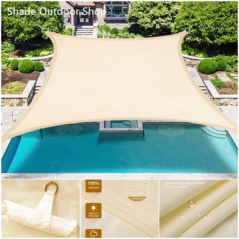 

2022 300 Водонепроницаемая Солнцезащитная паруса, внешняя фотопарус, садовая терраса, навес для плавания, двора, паруса, пляжа, автомобильный т...