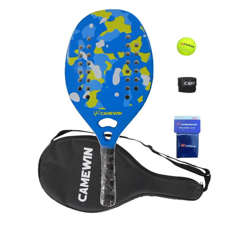 

Beach Tennis Training Paddle Black Grip Ground Tennis Racket Padel Accessories For Men Bag Backpack Racket Beach Tennis