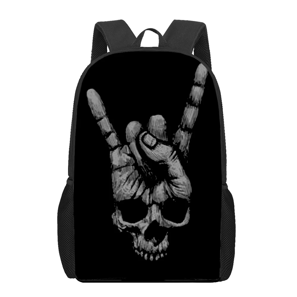 

Punk Rock Hard 3D Printing Children School Bags Kids Backpack For Girls Boys Student Book Bags Schoolbags Mochila Escolar