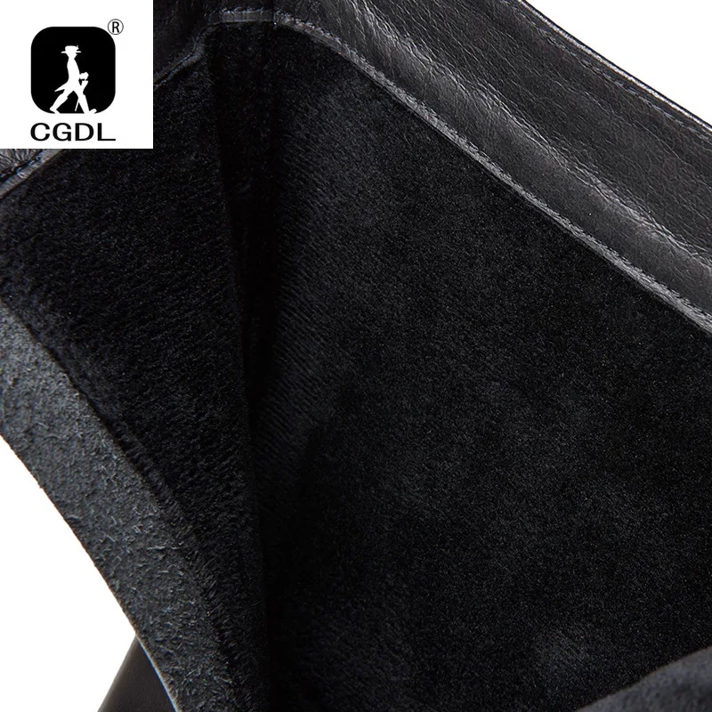 Теплые мужские сапоги до колена роскошные ботинки из натуральной кожи весна 2024