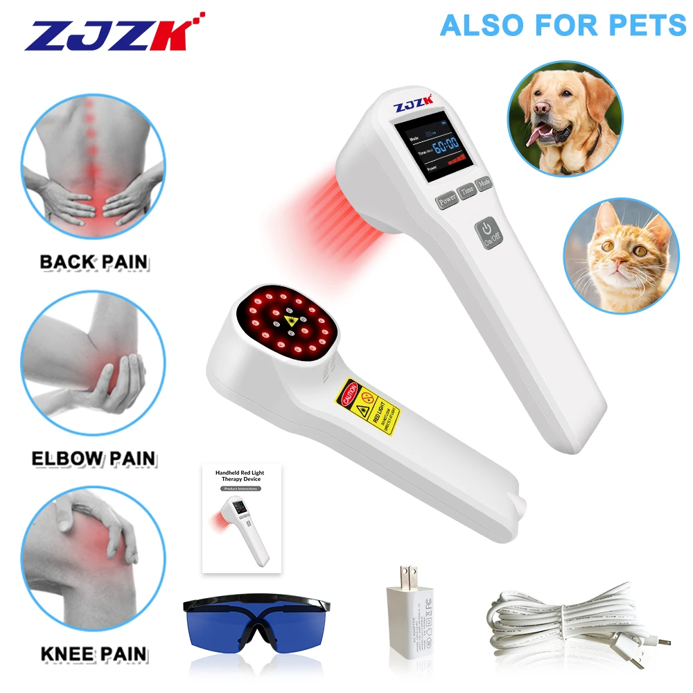 

ZJZK белый низкочастотный семейный портативный лазерный аппарат для лечения артрита шеи, спины, талии, боли в коленных мышцах, рядом со мной