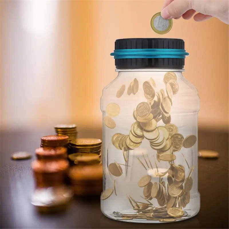 

Piggy Bank Counter Coin Electronic Digital Lcd Counting Coin Money Saving Box Jar Coins Storage Box For Euro GBP Money