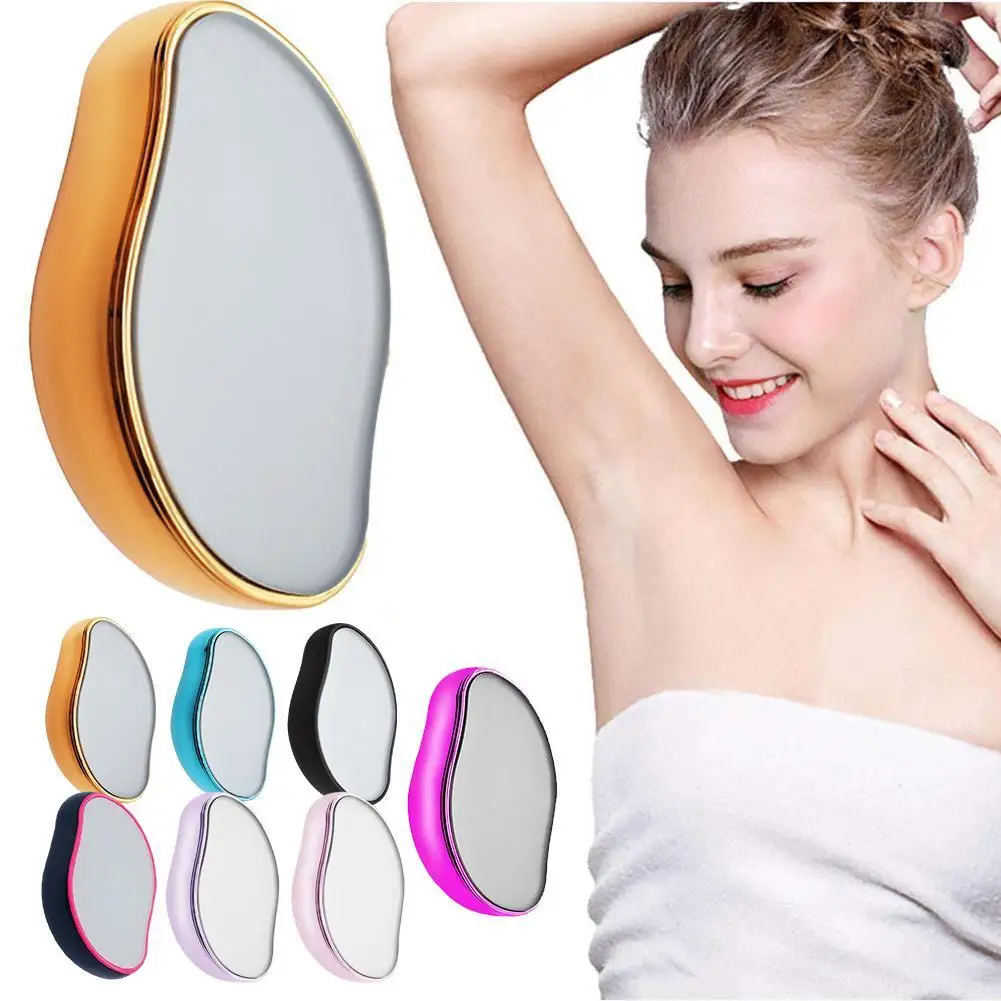 

2022 New Mango-shaped Physical Hair Removal Foot Sharpener Glass Hair Removal Tool Fast Painless Hair Removal Personal Care Tool