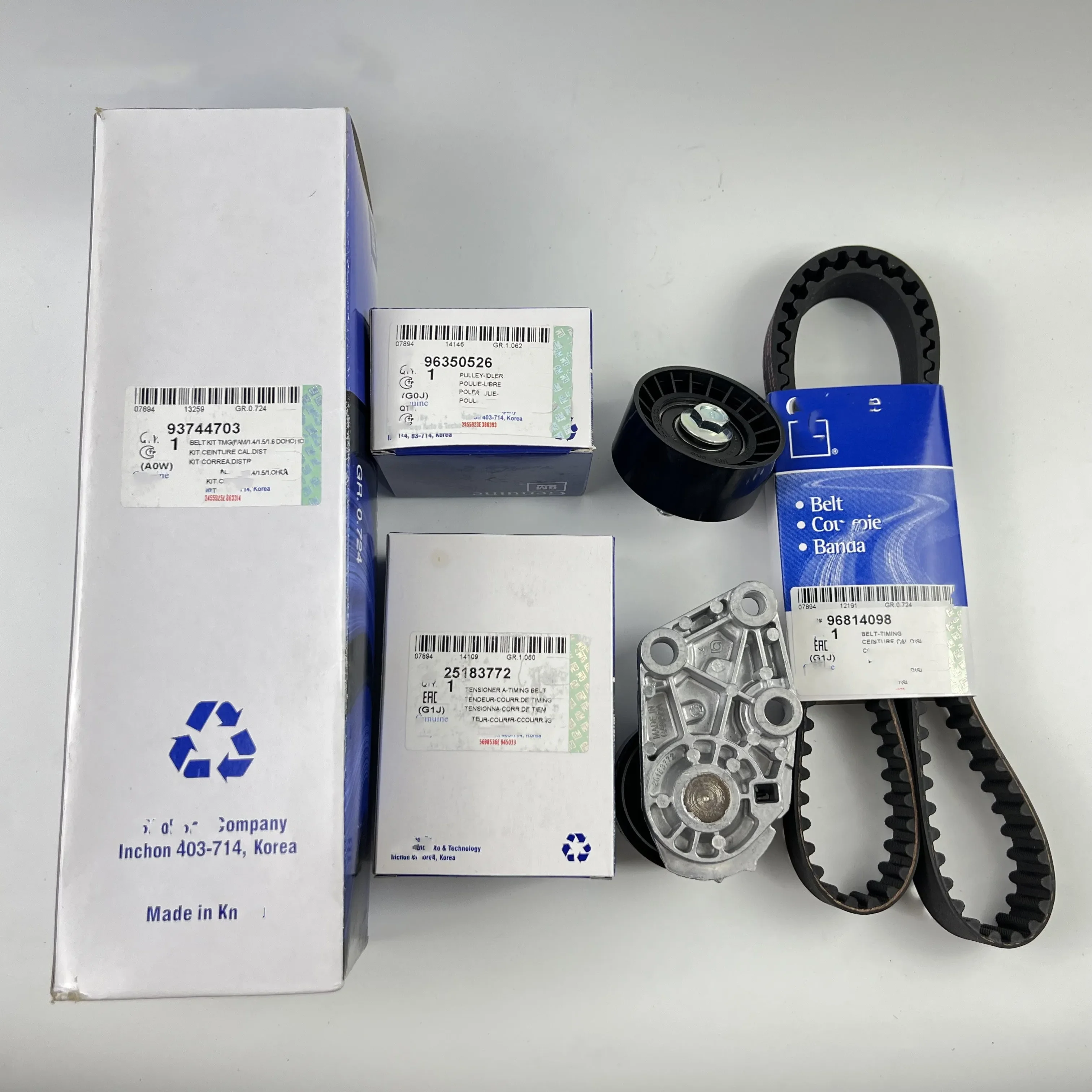 Комплект ГРМ двигателя для Chevrolet Aveo Cruze Daewoo Opel Optra Kalos 93744703 96350526 25183772 96814098 9635055