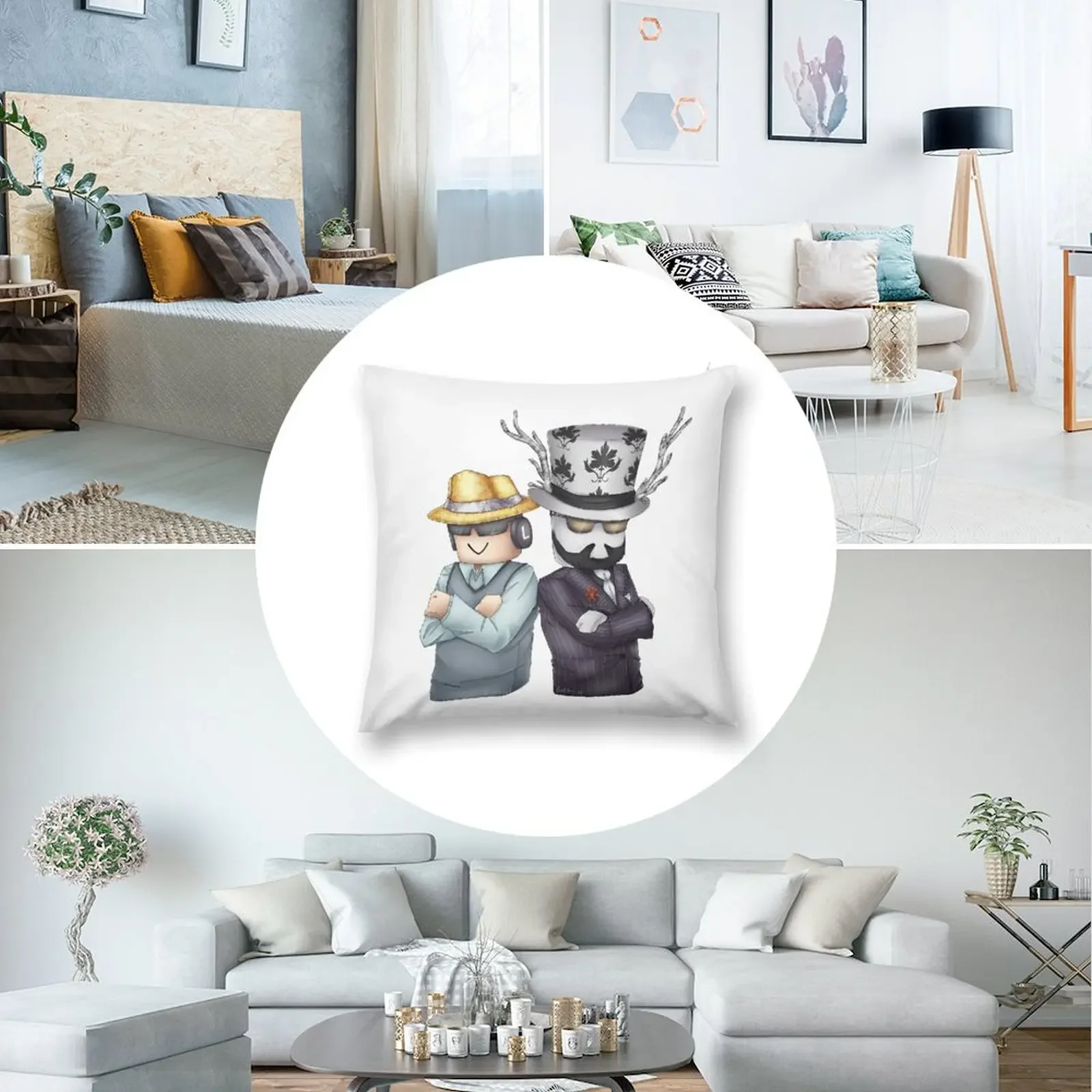 Подушка Badcc and Asimo прямоугольный чехол для подушки рождественская наволочка