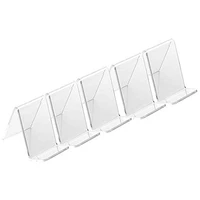 set of 5pcs fashion clear acrylic mobile phone rack cellphone shelf wallet display phone stand holder household storage rack
