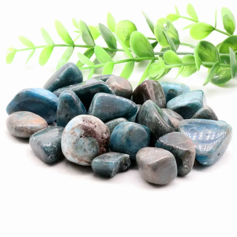 

10-40mm 100g Natural Blue Apatite Gravel Crystal Healing Tumbled Stones Jewelry Making DIY Art Crafts Christmas Gift