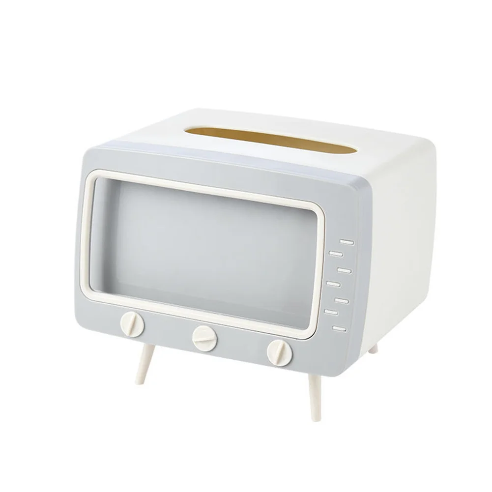 

Creative TV Tissue Box Toilet Paper Box Solid Wood Napkin Holder Case Simple Stylish Home Tissue Paper Dispenser