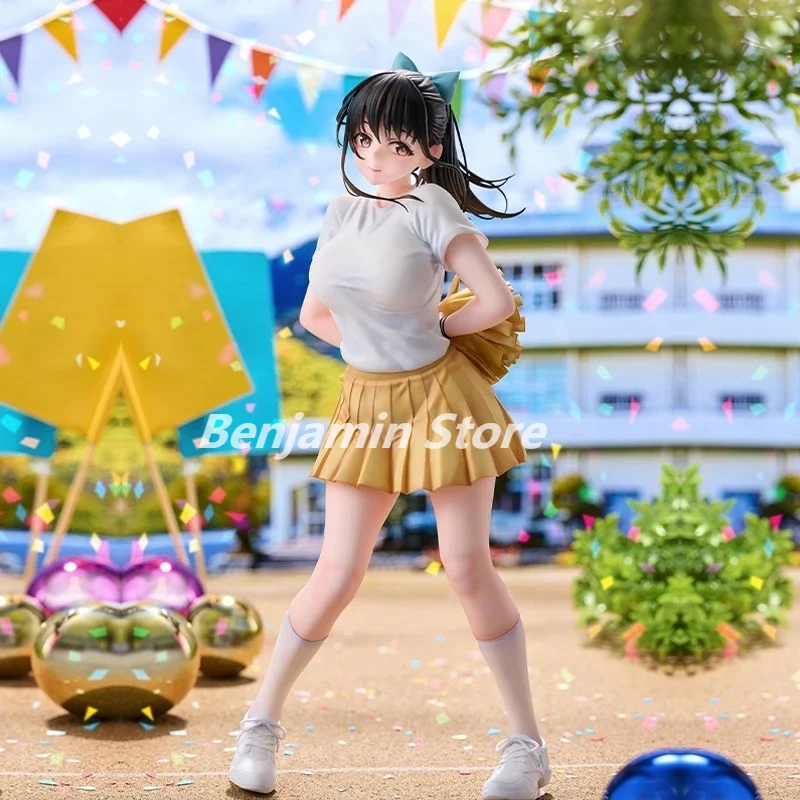 

Аниме-фигурки для чарлидинга, белая футболка Ая, 25 см, стоячие игрушки из ПВХ для девочек, подарок, Коллекция детской одежды, настольные украшения