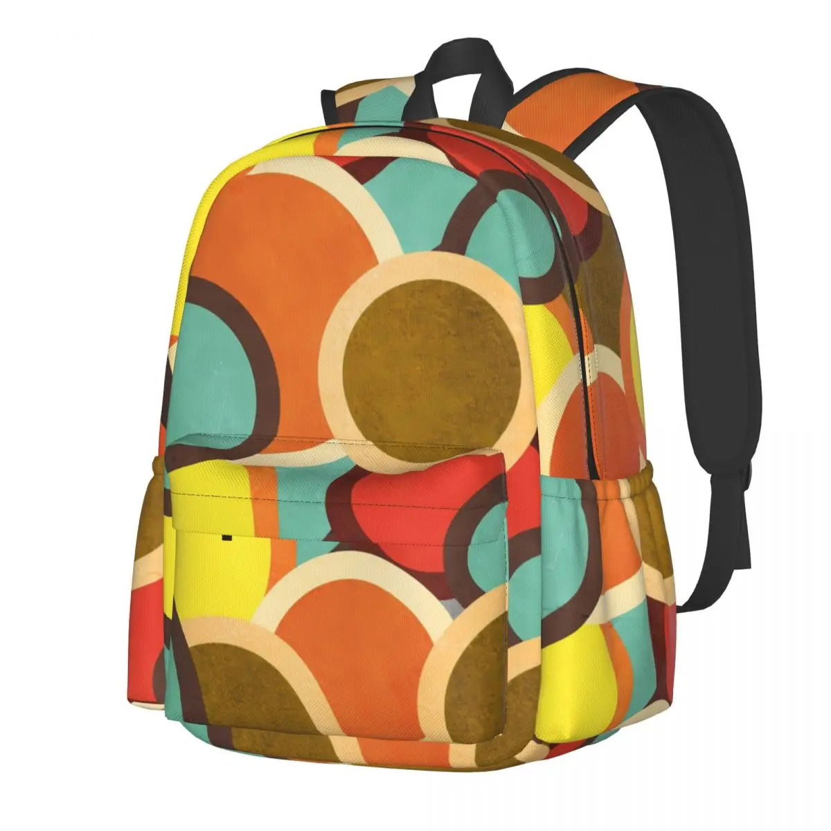 

Retro Mod Pop Backpack Disco 70s 60s Travel Backpacks Women Men Colorful Lightweight School Bags Pretty Rucksack