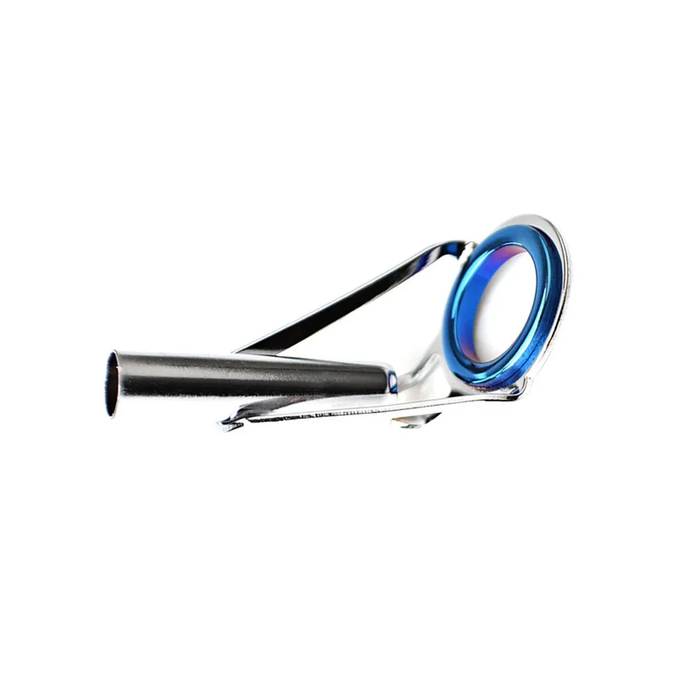 

For Sea Fishing Rods Rod Guide Fishing 5Pcs Blue Ceramic + Stainless Steel Guide Spin Cast Repair Kit Tip Eye Top Tackle Quality