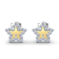 woman star stud earrings with moissanite stones total is 2 5ct solid silver 925 luxury jewelry korean 2022 trend gift for wife s