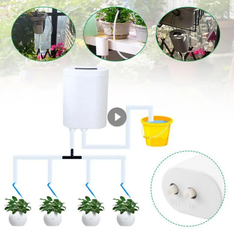 Home 8/4/2 Head Drip Irrigation Outdoor System Controller Device Plants Pump Watering Sprinkler Timer Automatic Pump Flowers