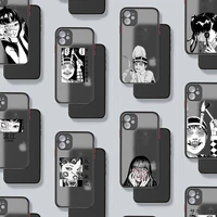 junji ito collection tees horror comic phone case matte transparent for iphone 7 8 11 12 13 plus mini x xs xr pro max cover
