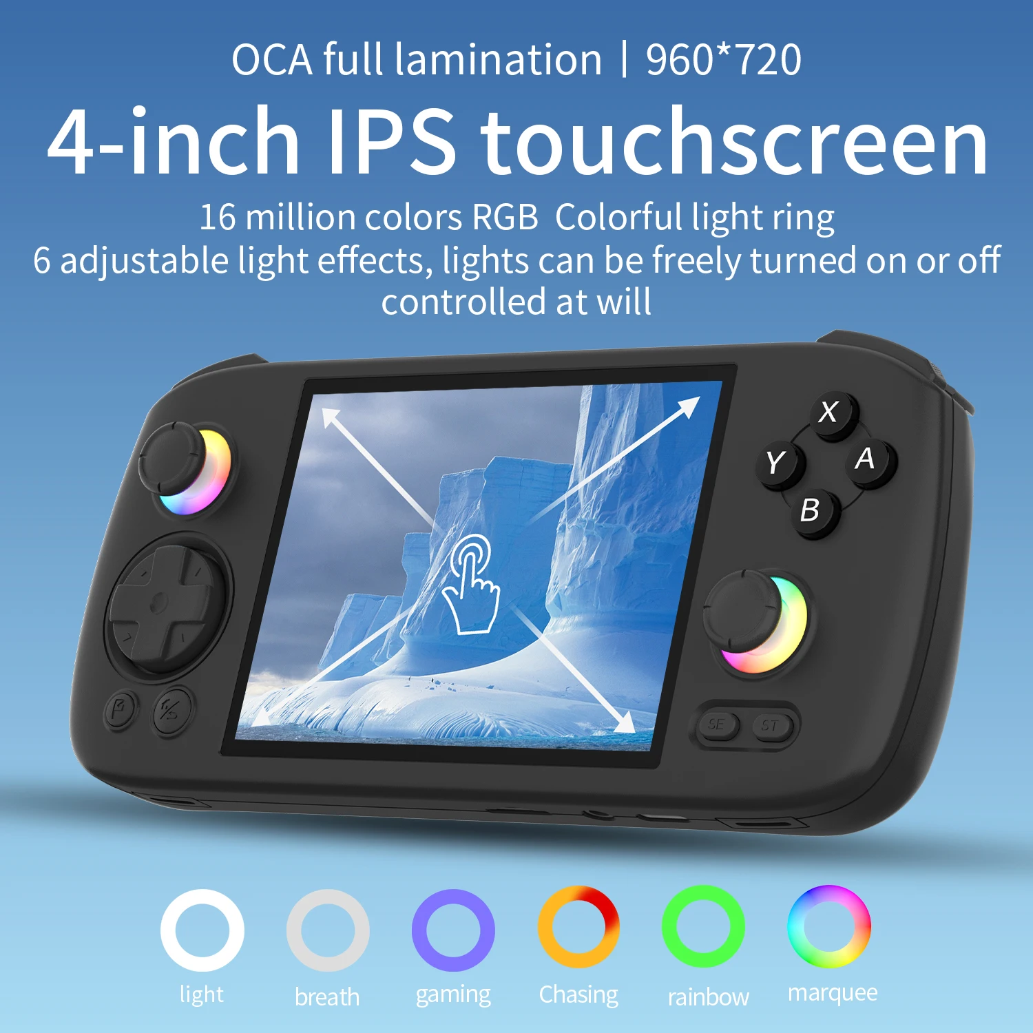 Портативная игровая консоль ANBERNIC RG 406H 4 дюйма IPS мультисенсорный экран Android 13 RG406H