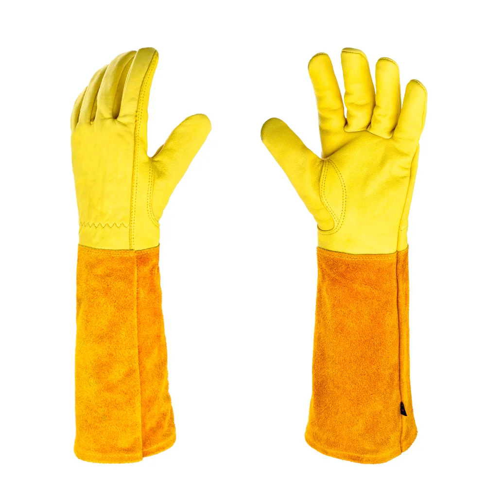 

Long Rose Pruning Garden Gloves Anti-scratch Faux Leather Protective Gloves Fruit picking Shrub Pruning Trimming Hand Protector