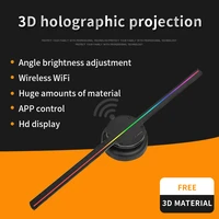 3d holographic projector fan image led light rotation display screen support video picture logo holographic advertising machine
