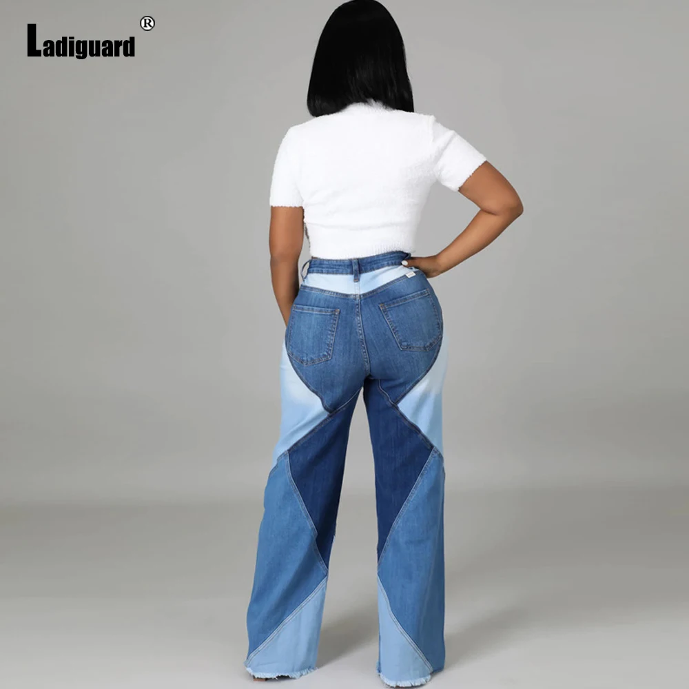 Женские прямые брюки из джинсовой ткани уличная одежда для девушек пикантные