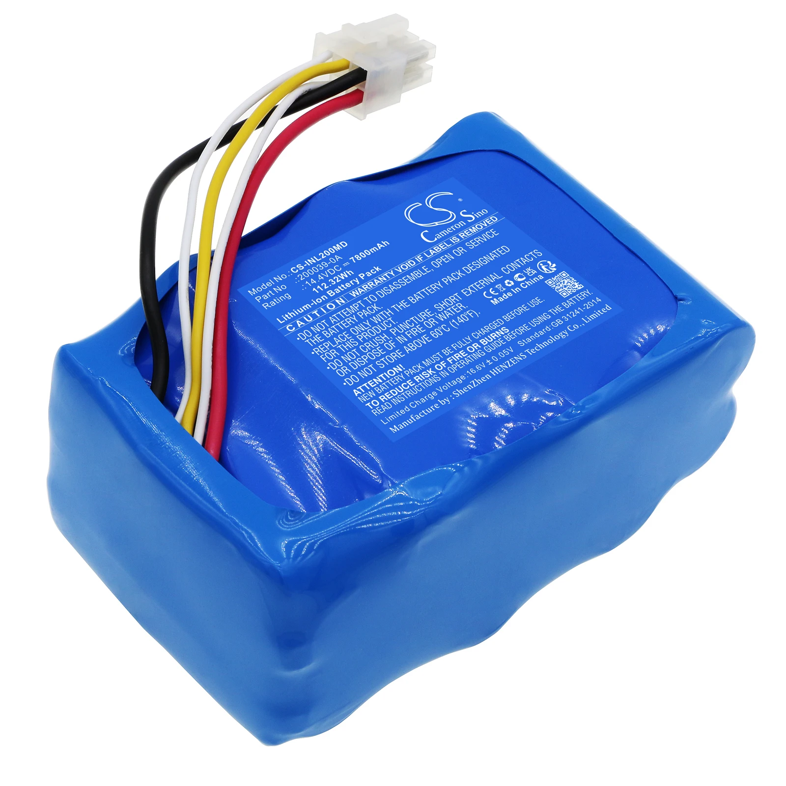 

Сменная батарея CS для кислородной машины INOVA Labs 200039-0A 7800mAh / 112.32Wh