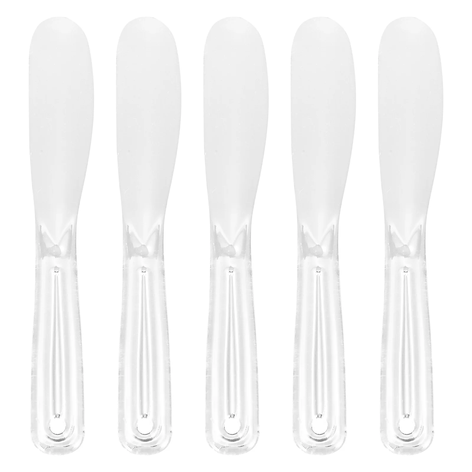 

5pcs Plastic Cosmetic Mask Mixing Spoon Face Mask Applicator Cosmetic Mask Mixing Spatula