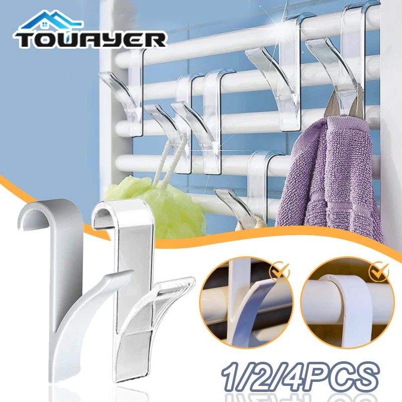 Radiator Rail Clothes Hanger Bath Hook Holder Percha Plegabl