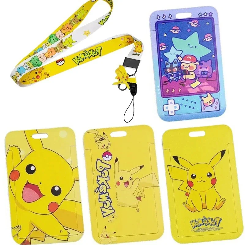 Покемон Пикачу Унесенные призраками Фигурки Тоторо ПВХ Обложка для карт Chibi Maruko