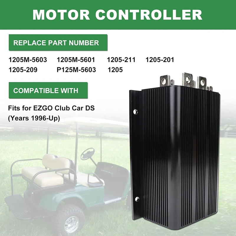 Контроллер скорости для гольф-каров 38 В-48 В 500 А двигателя 1205-5603 P1205M-5603 EZGO DS 1996-2024