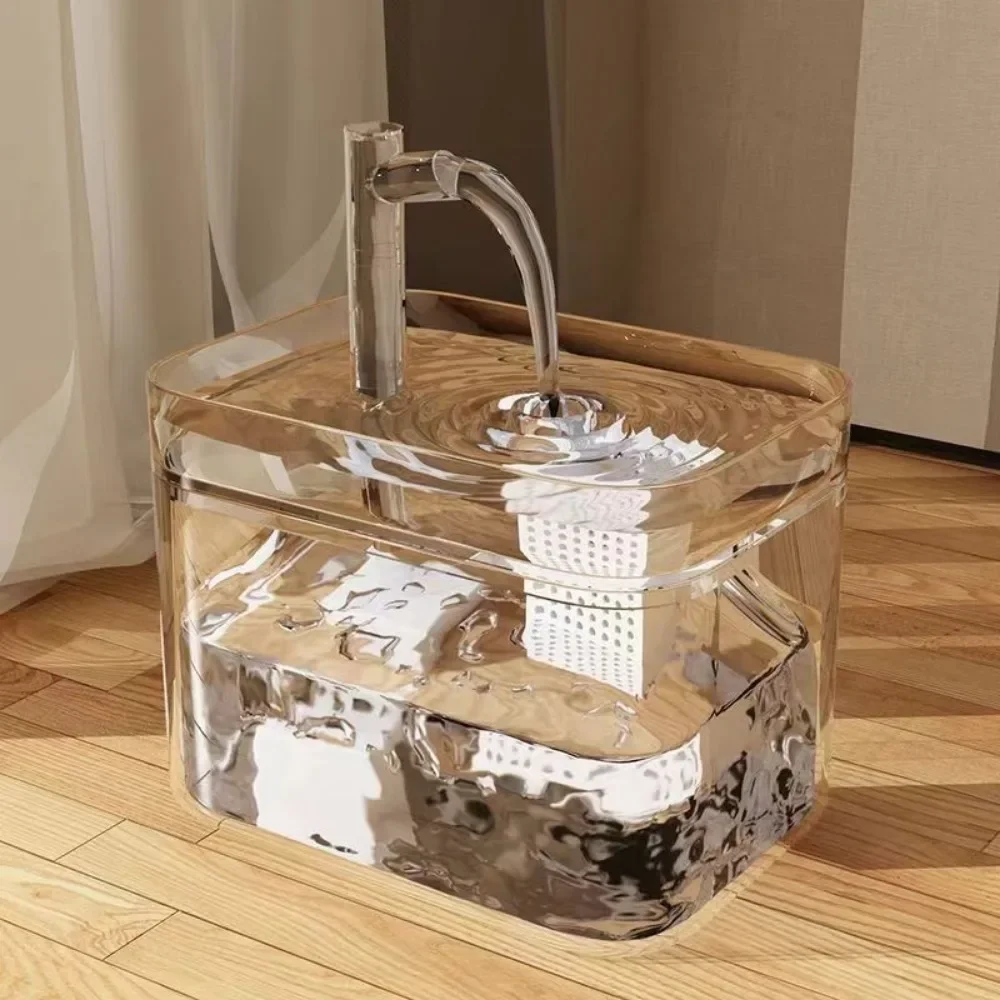 поилка для кошек Автоматический водяной фонтанчик домашних животных прозрачный