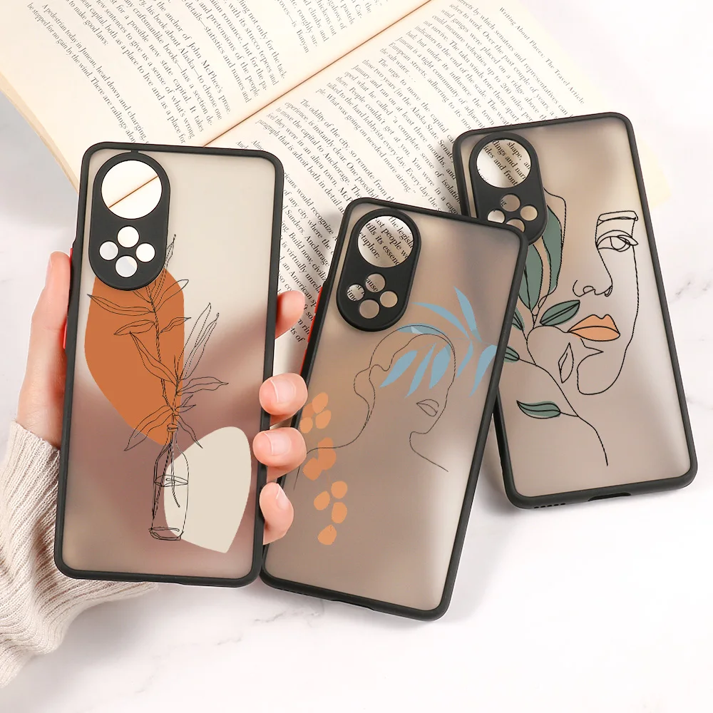

Case For Honor 50 Pro Case Matte Fundas Honor 10X Lite 10i 20i 9A 8X 50 SE Cover For Huawei P40 Lite P30 Pro P50 P Smart 2021 S