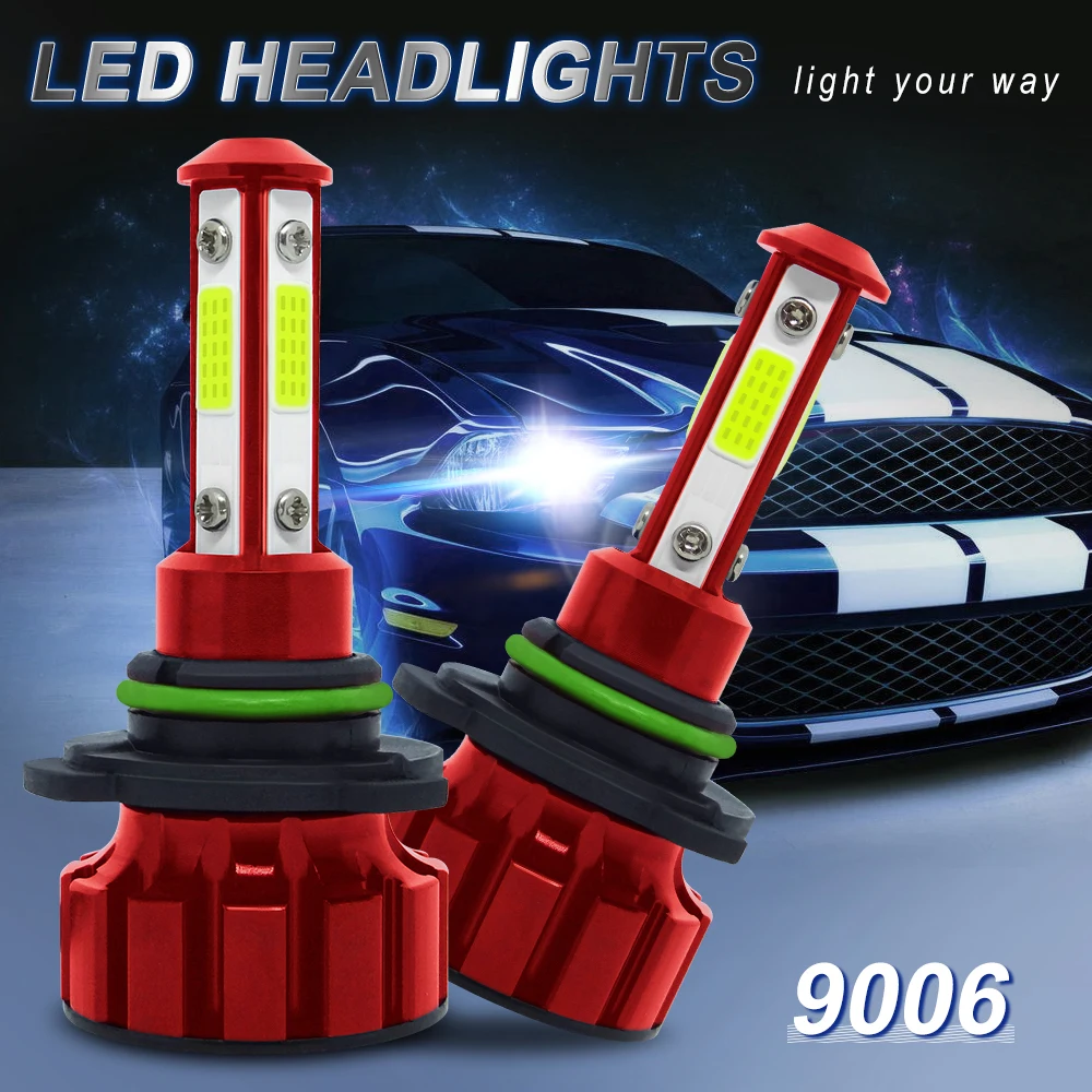 

9006 LED H4 LED H7 H11 Fanless Car Headlight Bulb HB4 HB3 5202 H9 H8 H10 9005 9006 CANBUS Mini Size COB Auto Fog Light White